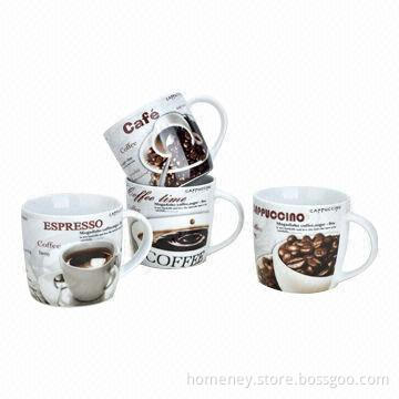 11oz Mug, Porcelain or New Bone China, Suitable for Tea and Liquid Chocolate, OEM Orders Welcomed
